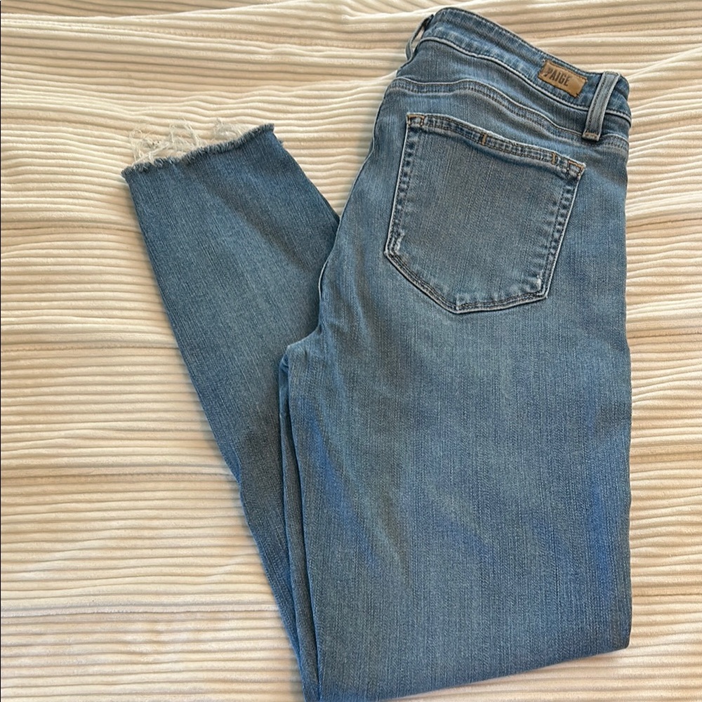 Paige Women's Blue Jeans ankle 29x 27